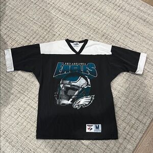 Vintage Philadelphia Eagles Jerzees Black Activewear Shirt